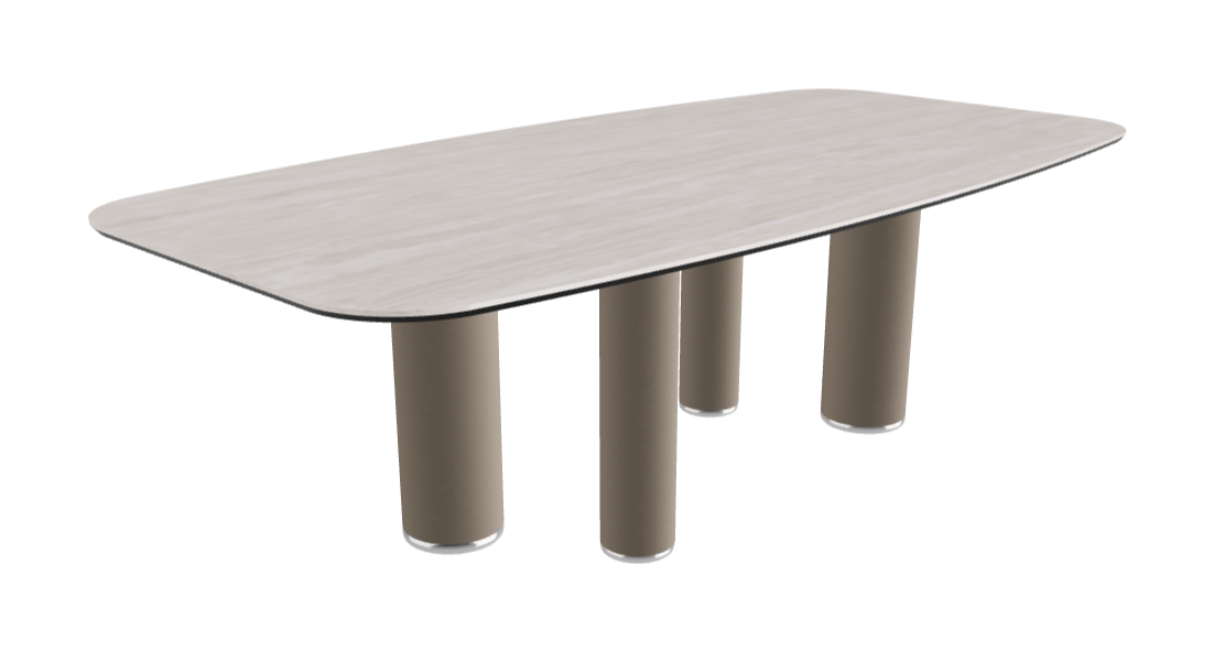 240x120x75h Barrel Shaped_Colosseo_Titanium Embossed