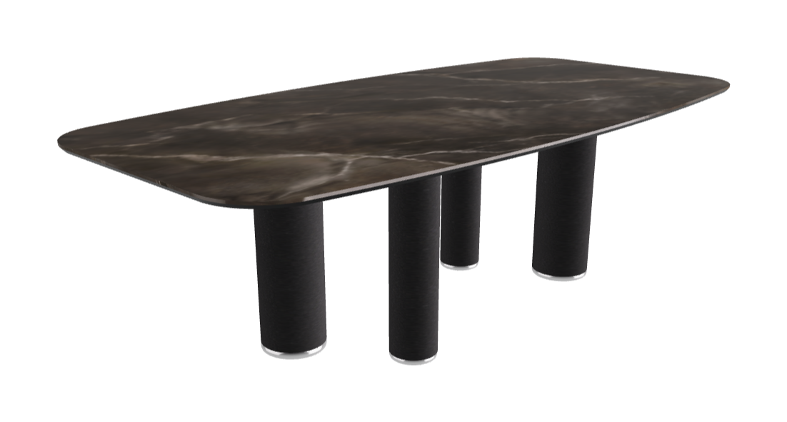 240x120x75h Barrel Shaped_Andromeda_Black Embossed