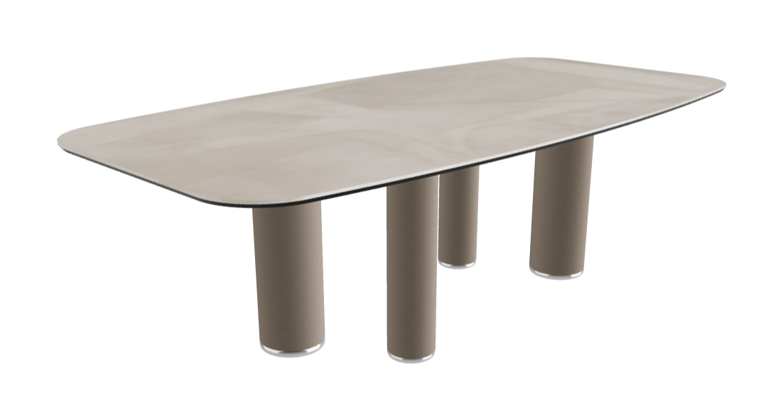 240x120x75h Barrel Shaped_Luxor_Titanium Embossed