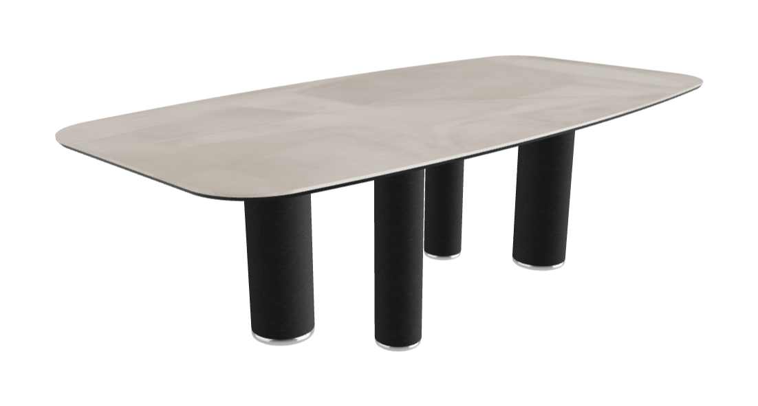 240x120x75h Barrel Shaped_Luxor_Black Embossed