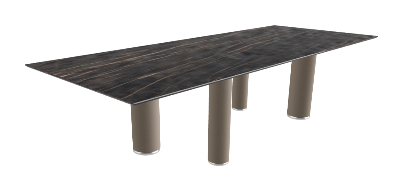 300x120x75h Rectangle Shaped_Matt Portoro_Titanium Embossed