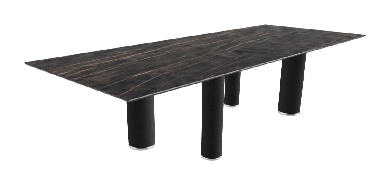 300x120x75h Rectangle Shaped_Matt Portoro_Black Embossed