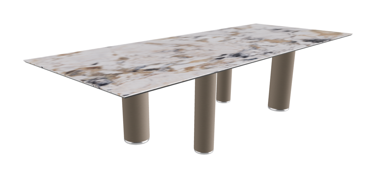 300x120x75h Rectangle Shaped_Makalu_Titanium Embossed