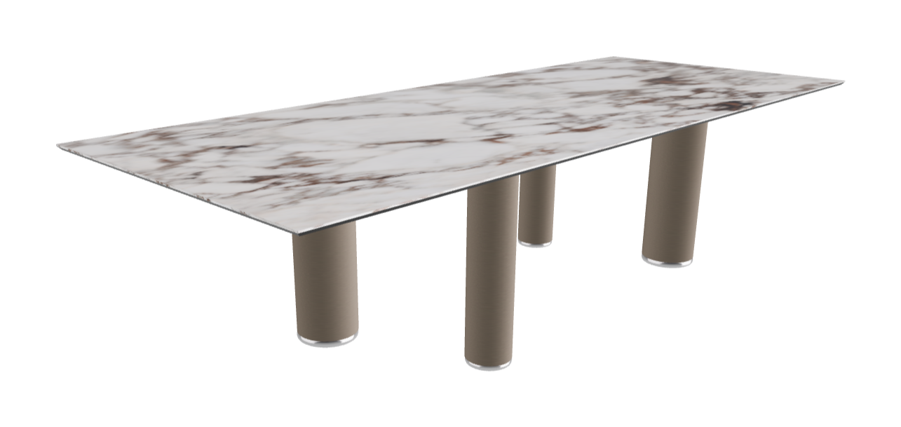 300x120x75h Rectangle Shaped_Breccia_Titanium Embossed