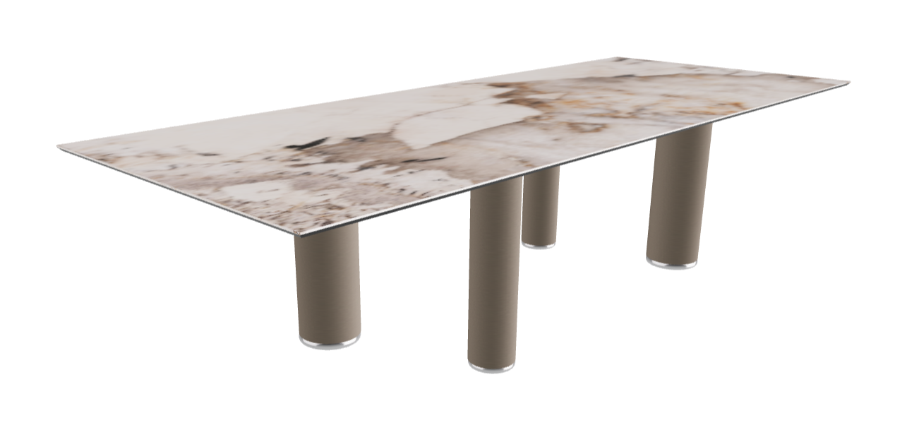 300x120x75h Rectangle Shaped_Corcovado_Titanium Embossed