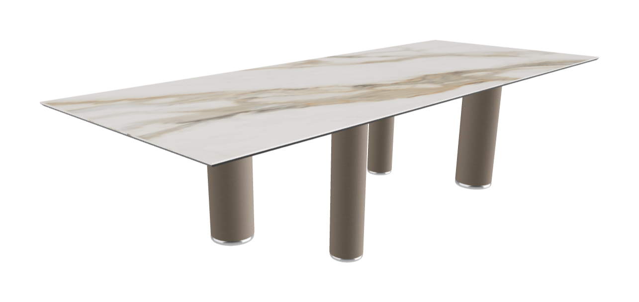300x120x75h Rectangle Shaped_Matt Borghini Calacatta_Titanium Embossed