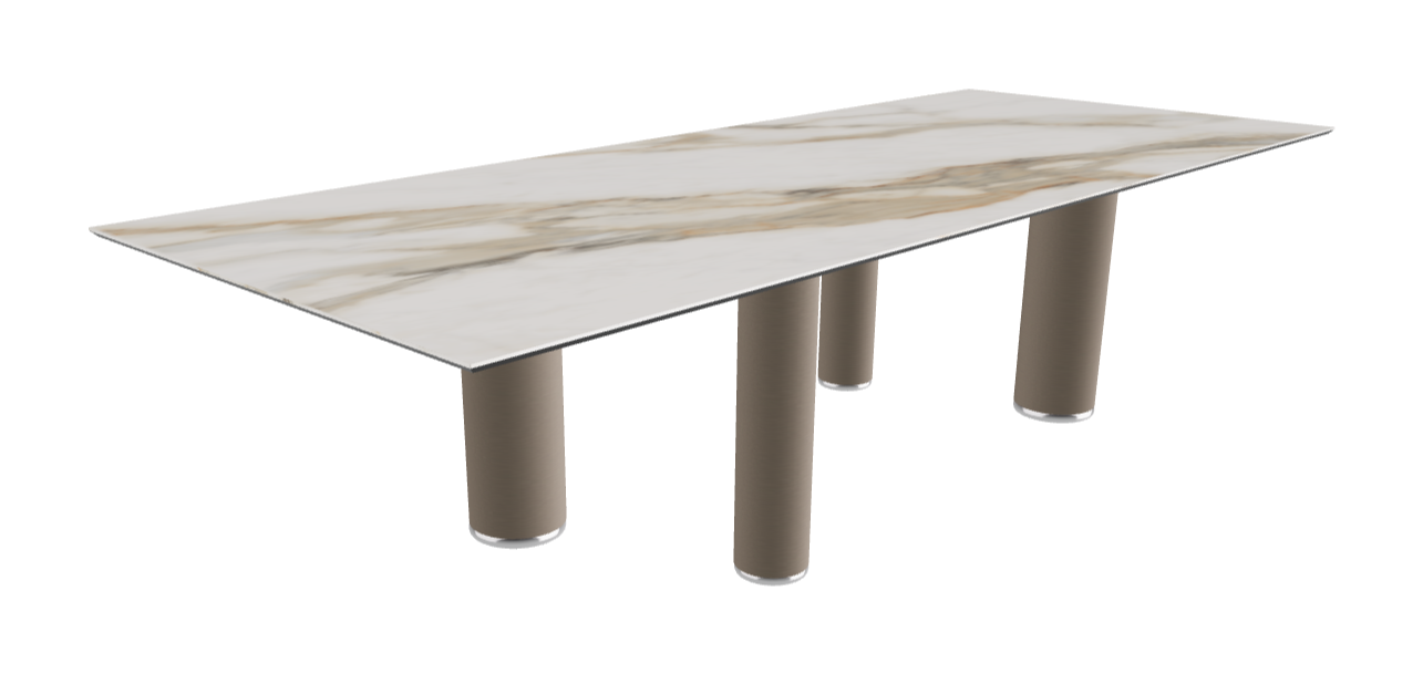 300x120x75h Rectangle Shaped_Glossy Borghini Calacatta_Titanium Embossed