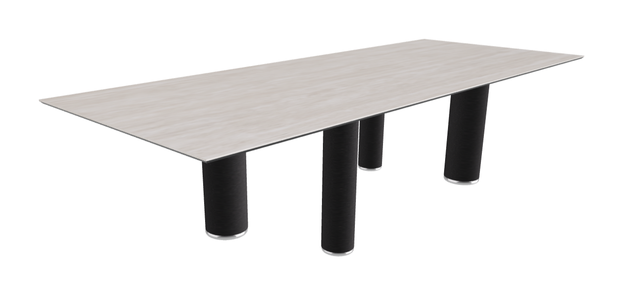300x120x75h Rectangle Shaped_Colosseo_Black Embossed