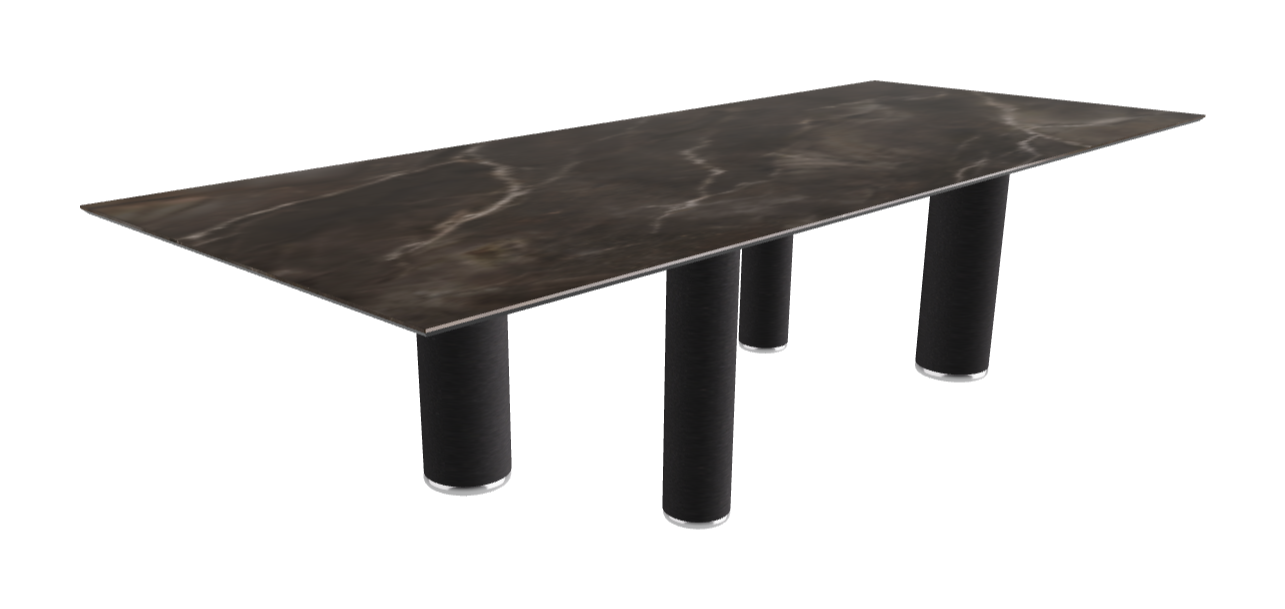 300x120x75h Rectangle Shaped_Andromeda_Black Embossed