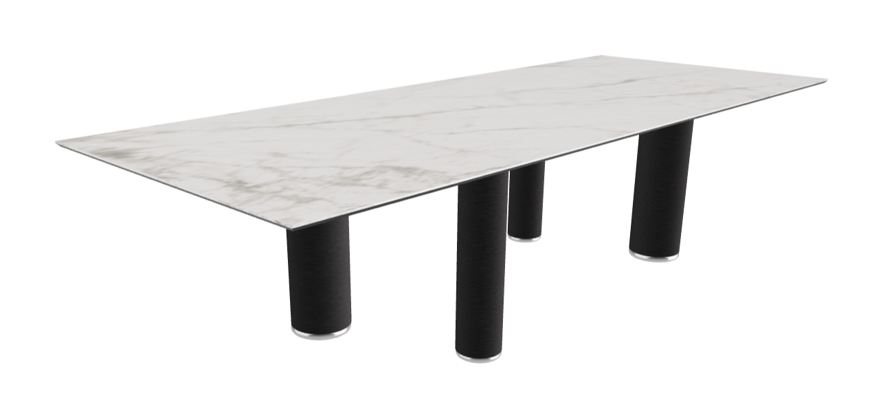300x120x75h Rectangle Shaped_Matt Invisible_Black Embossed