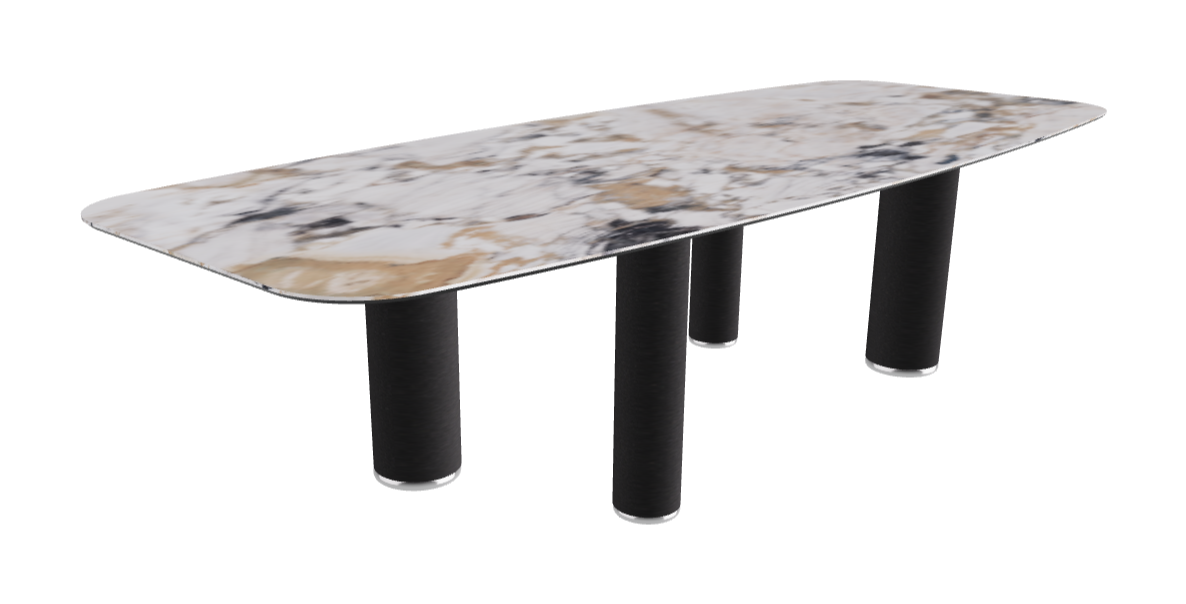 300x120x75h Barrel Shaped_Makalu_Black Embossed