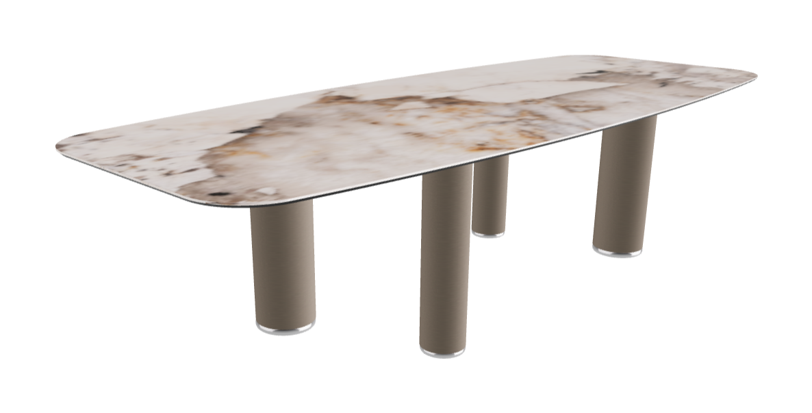 300x120x75h Barrel Shaped_Corcovado_Titanium Embossed