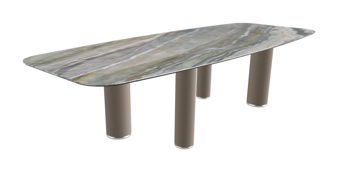 300x120x75h Barrel Shaped_Kaindy_Titanium Embossed