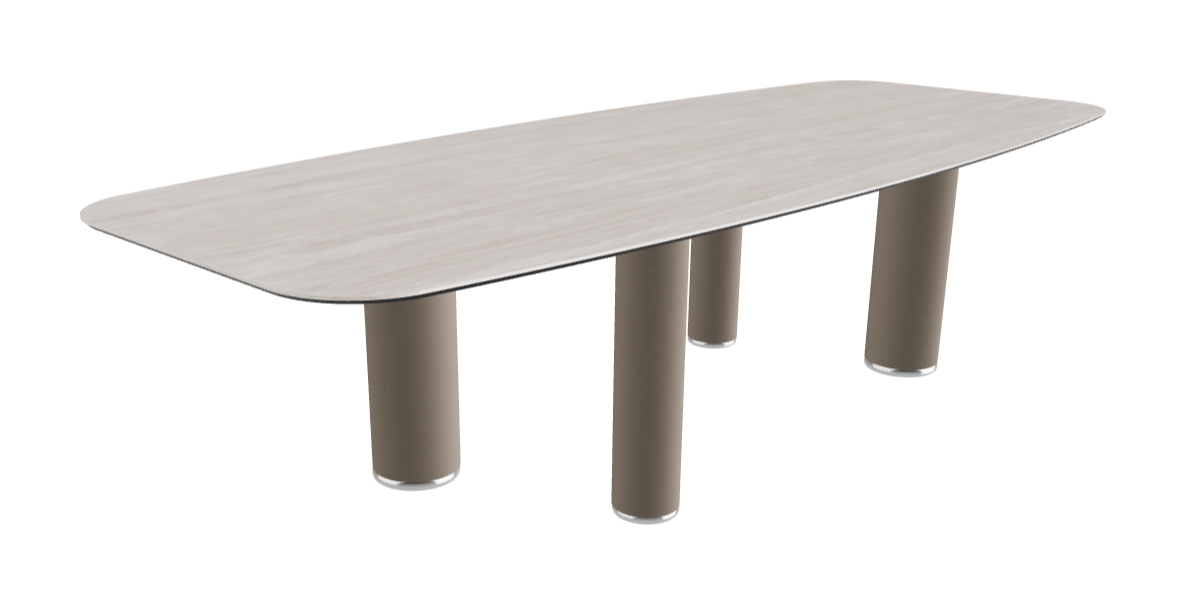 300x120x75h Barrel Shaped_Colosseo_Titanium Embossed