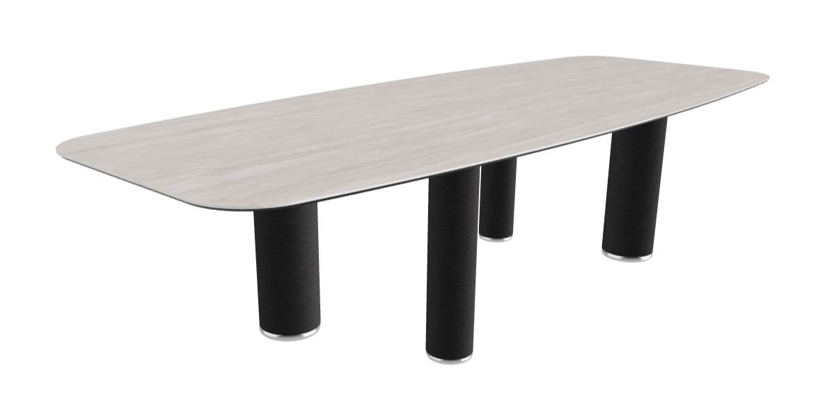 300x120x75h Barrel Shaped_Colosseo_Black Embossed