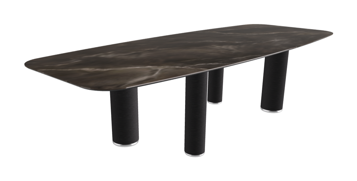 300x120x75h Barrel Shaped_Andromeda_Black Embossed