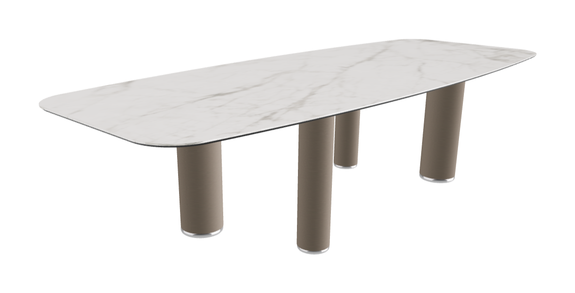 300x120x75h Barrel Shaped_Matt Invisible_Titanium Embossed