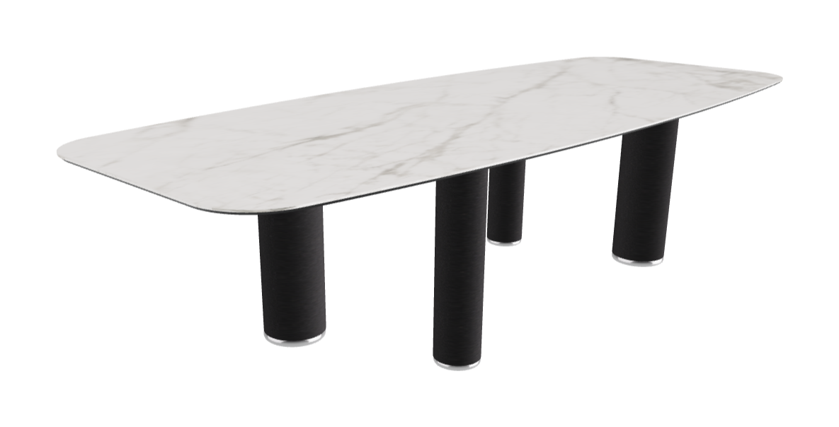300x120x75h Barrel Shaped_Matt Invisible_Black Embossed