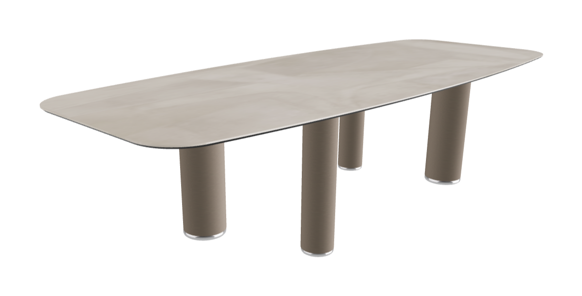 300x120x75h Barrel Shaped_Luxor_Titanium Embossed