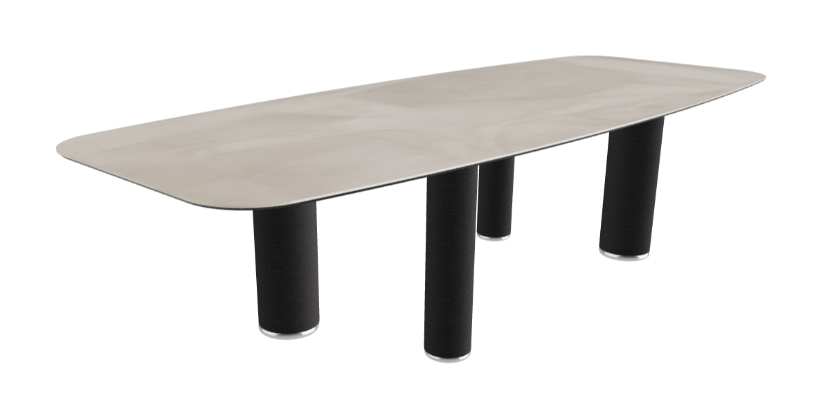 300x120x75h Barrel Shaped_Luxor_Black Embossed