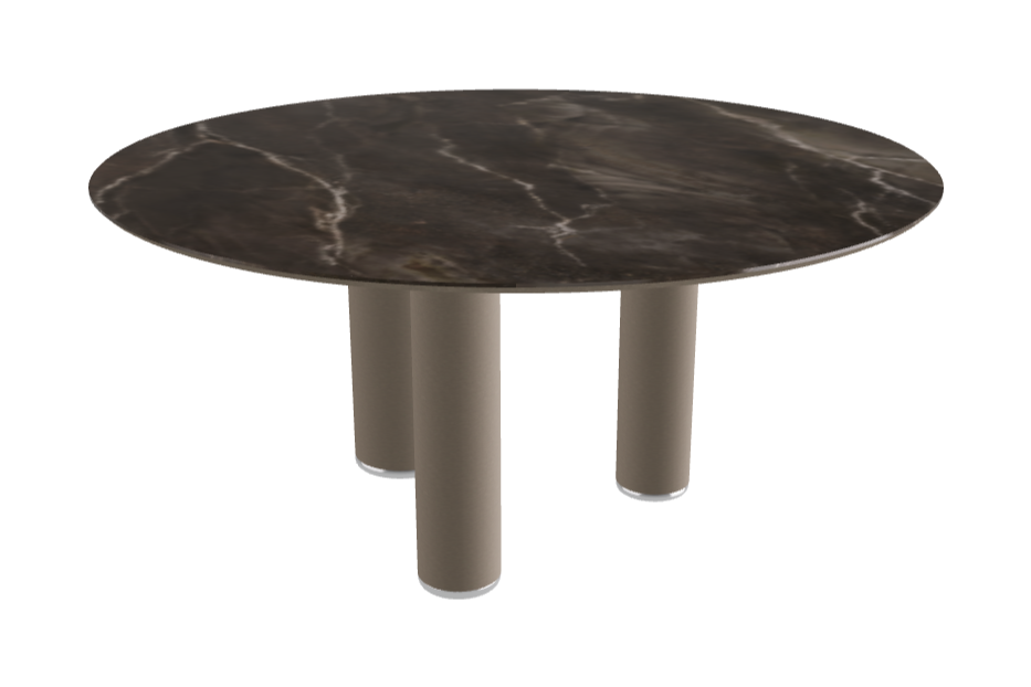Diameter 158 x Height 75 cm Round Shaped_Andromeda_Titanium Embossed