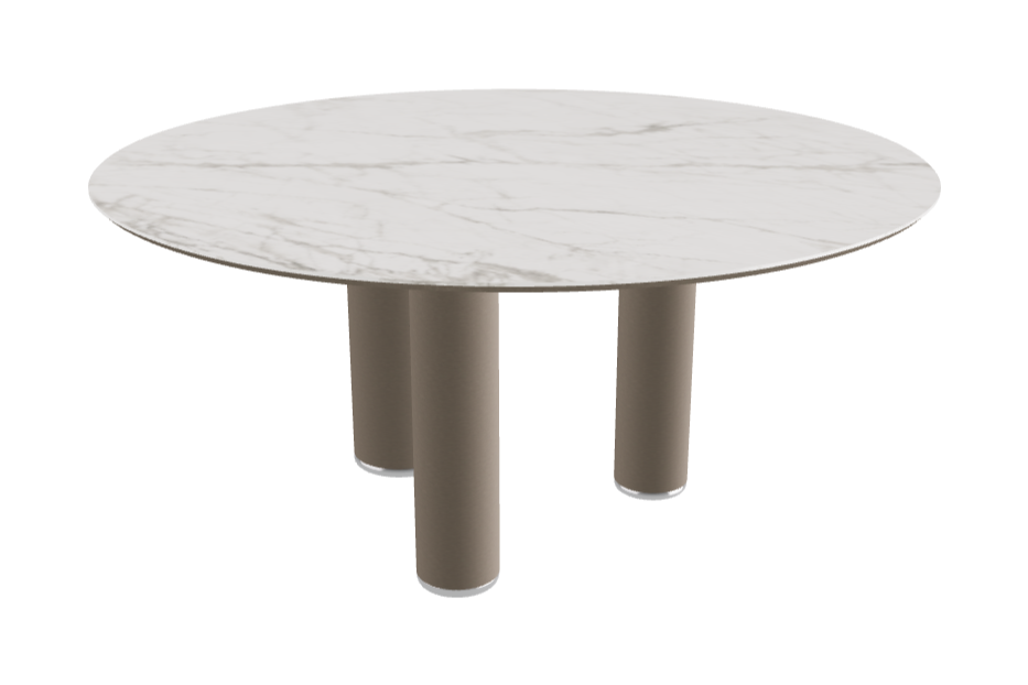 Diameter 158 x Height 75 cm Round Shaped_Matt Invisible_Titanium Embossed