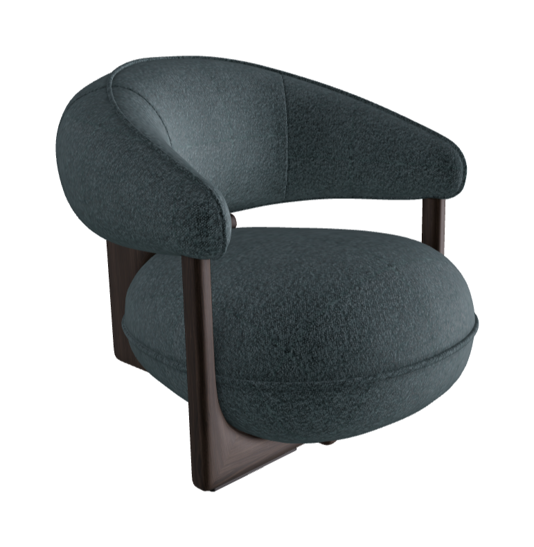 Ruby Lounge Armchair_Burned Oak Stained Ashwood_Fabric_B245