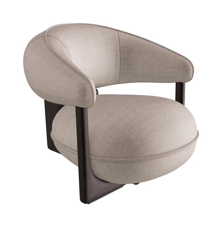 Ruby Lounge Armchair_Burned Oak Stained Ashwood_Fabric_B810