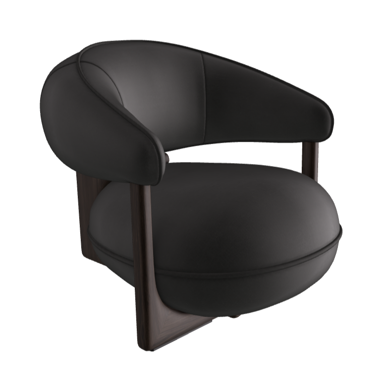 Ruby Lounge Armchair_Burned Oak Stained Ashwood_Fabric_B927