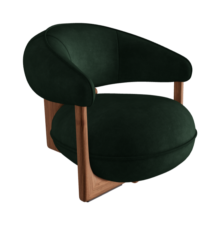 Ruby Lounge Armchair_Canaletto Walnut Stained Ashwood_Micro Nubuk_Musk