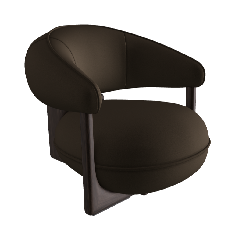 Ruby Lounge Armchair_Burned Oak Stained Ashwood_Glove Soft Leather_Platoon
