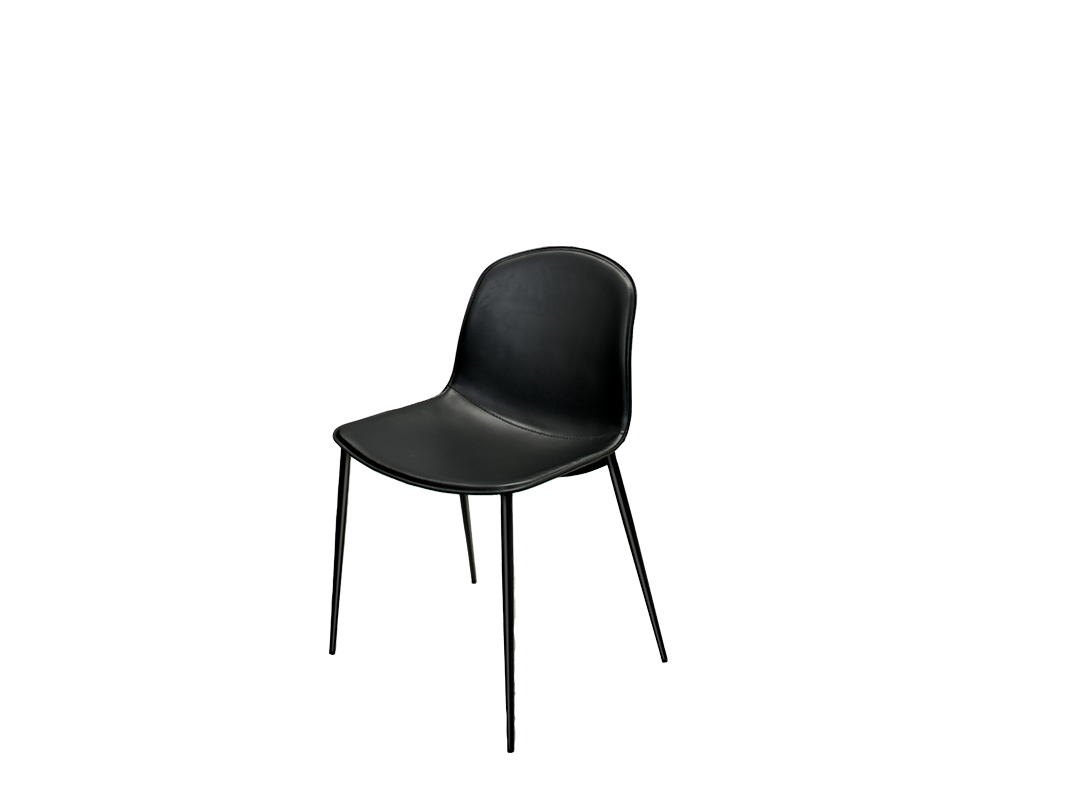 Seventy Swivel chair with 4 chrome metal legs