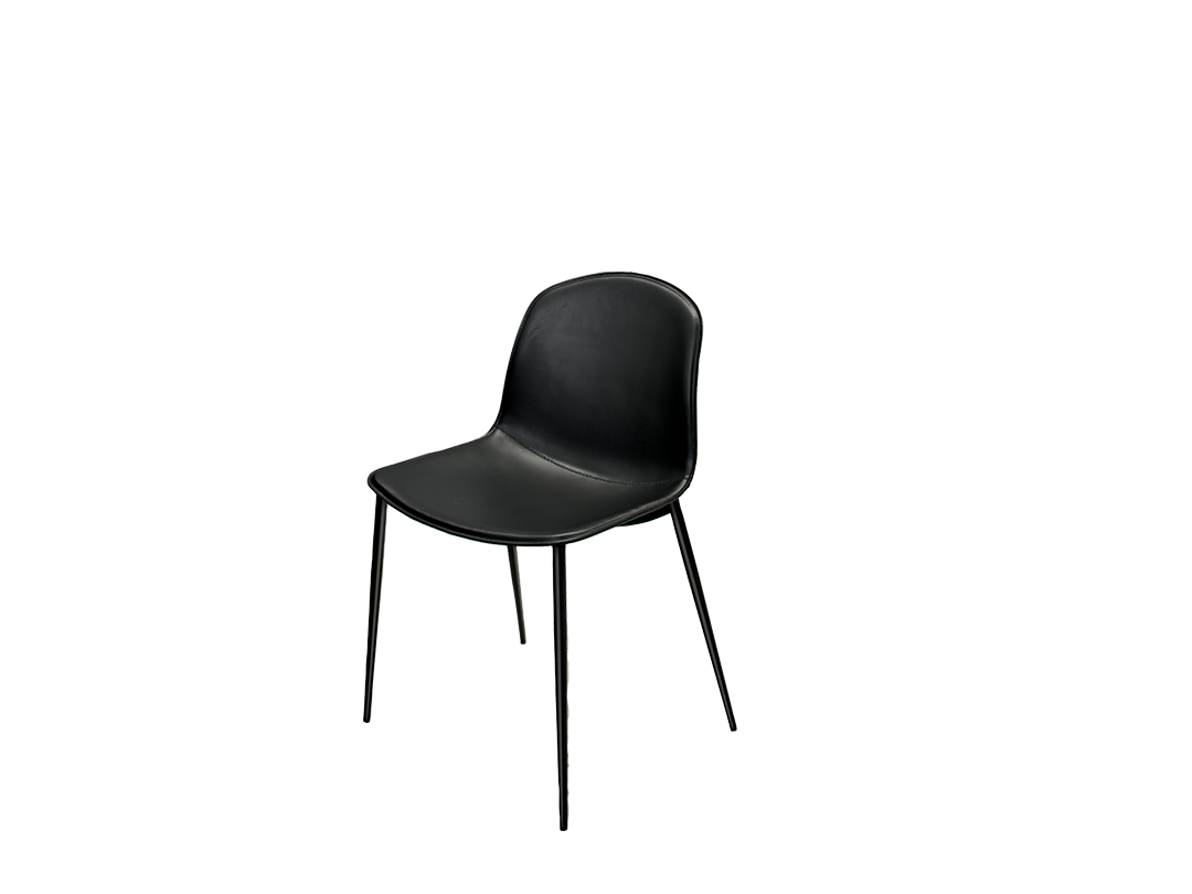 Seventy Swivel chair with 4 chrome metal legs