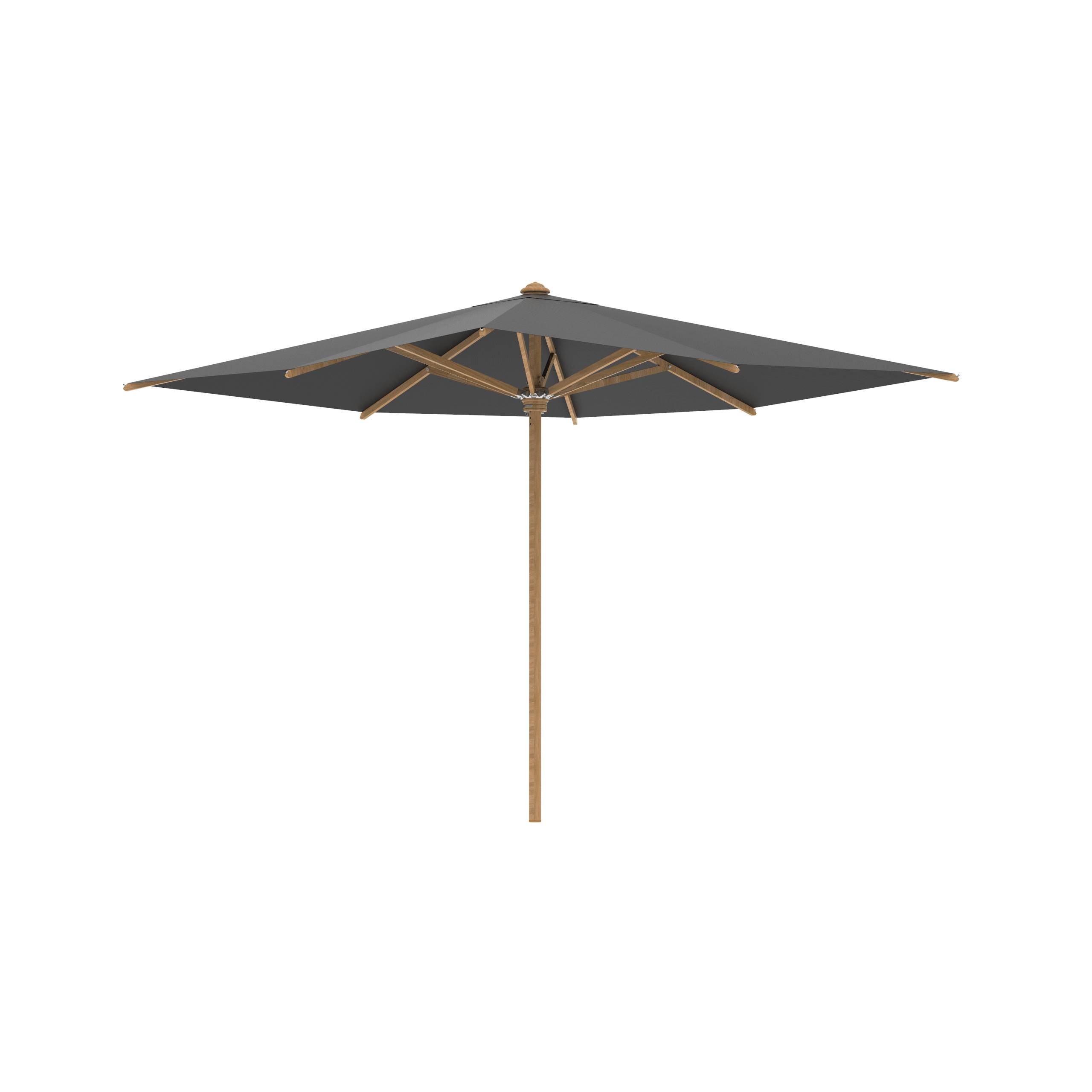 Shady Umbrella In Teak 3x3m Black Uni