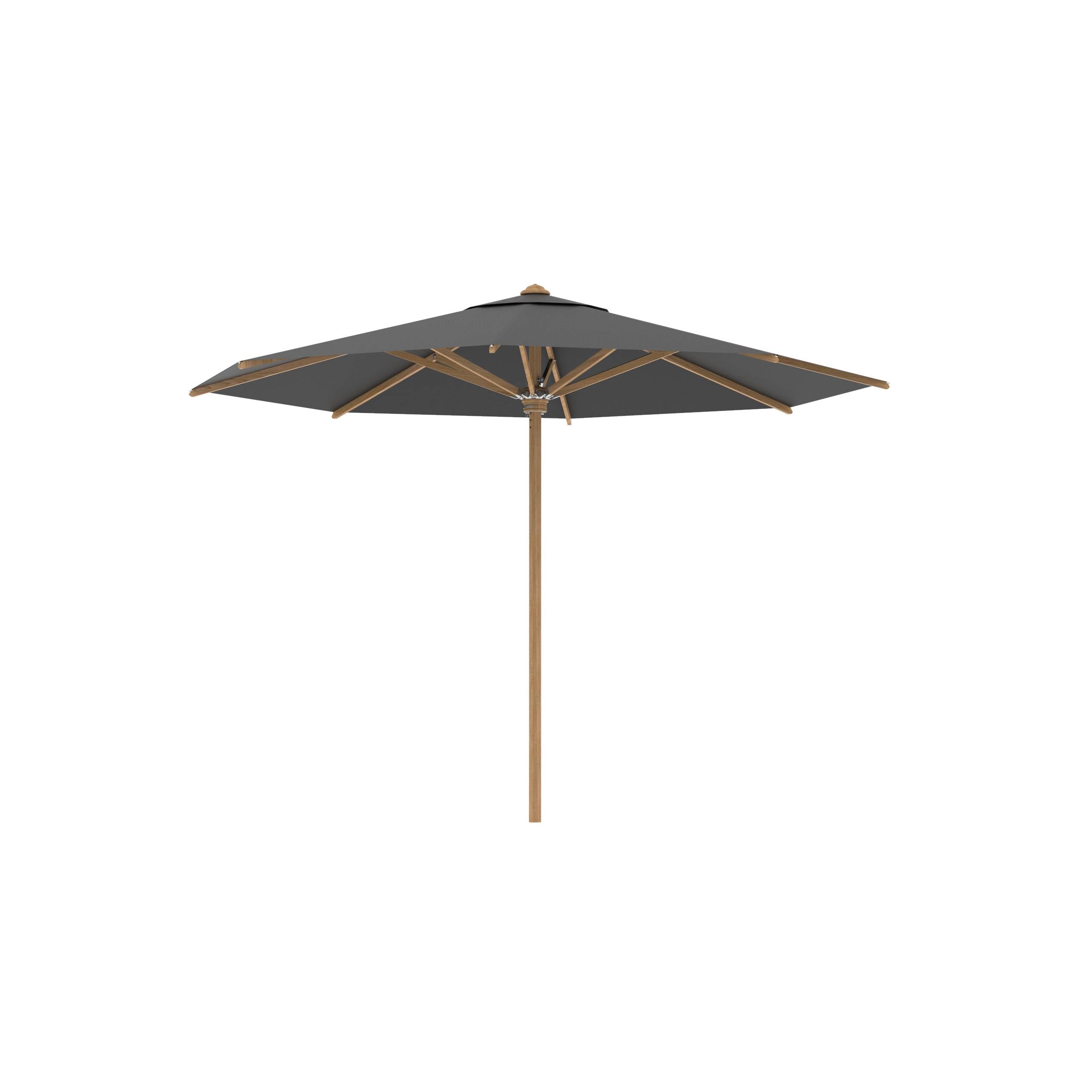 Shady Umbrella In Teak Ø3,5m Black Uni