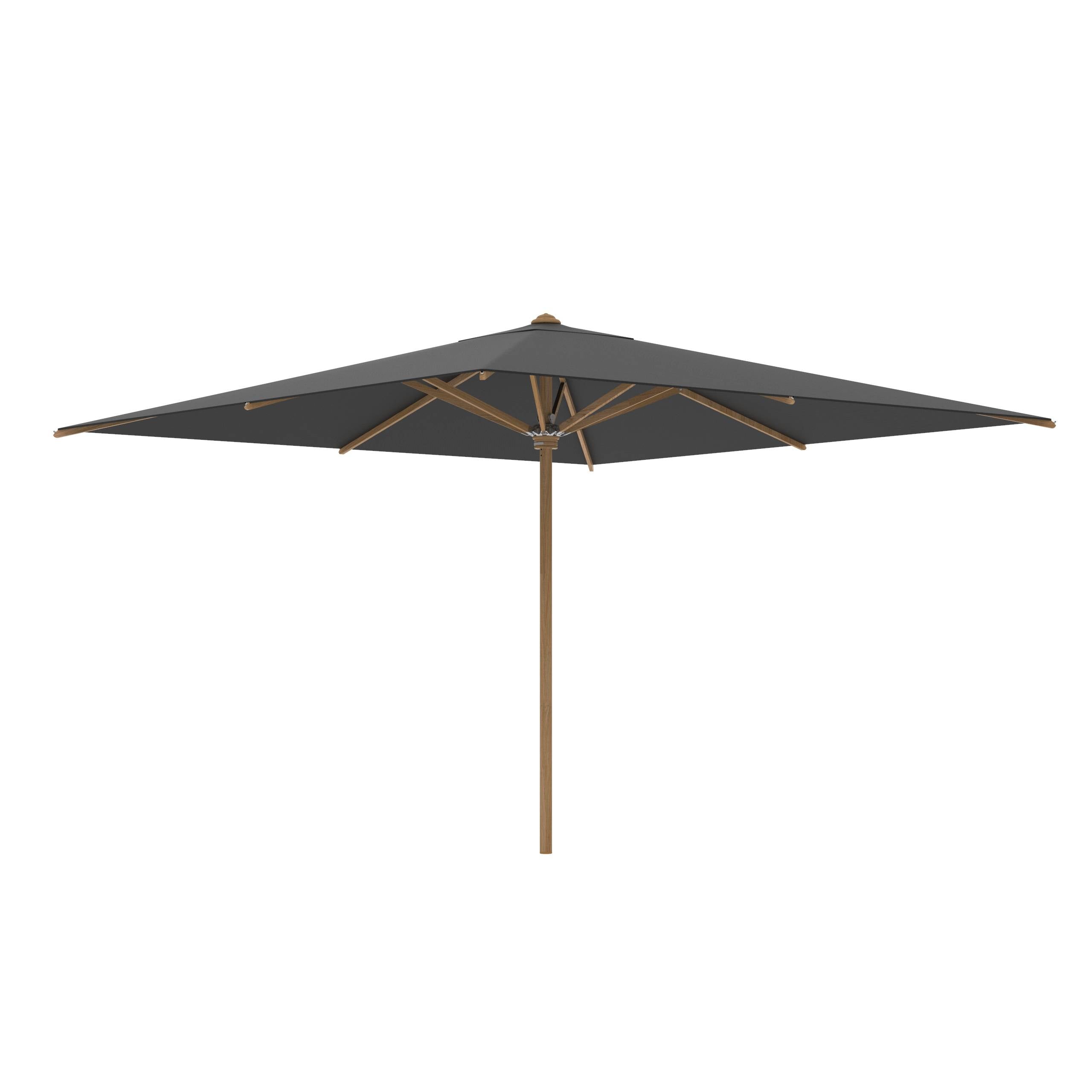 Shady Umbrella In Teak 3,5x3,5m Black Uni