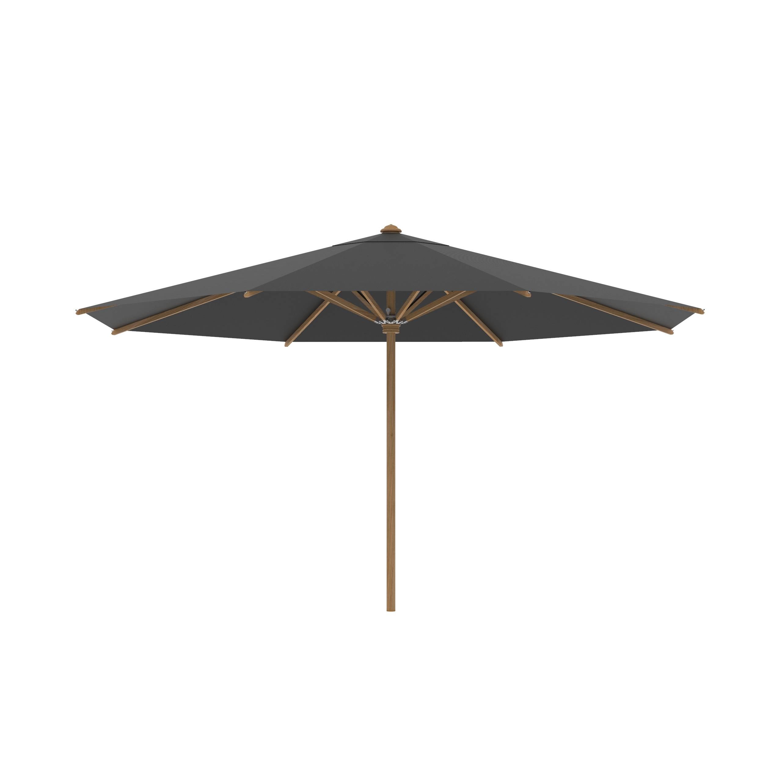 Shady Umbrella In Teak Ø4,5m Black Uni