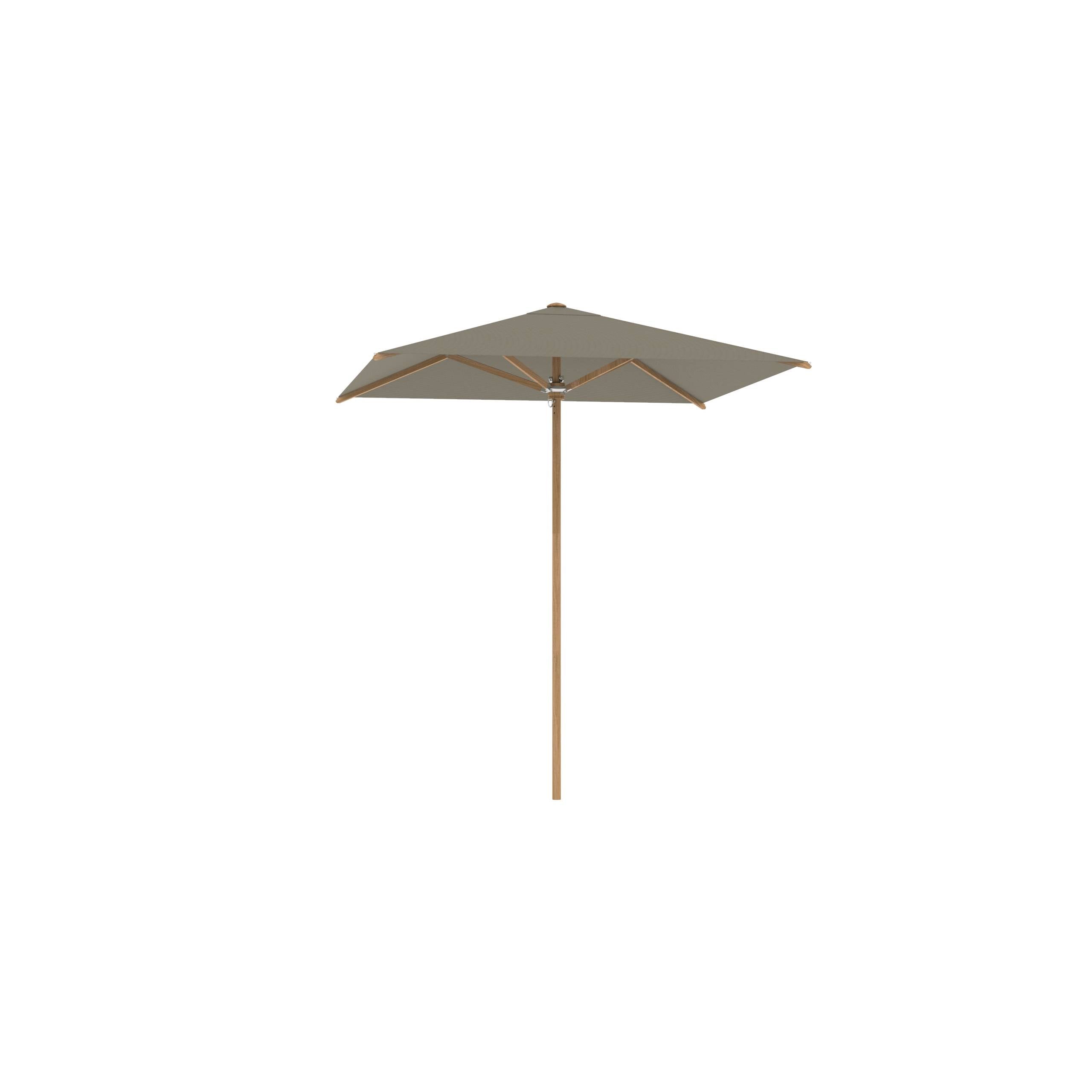 Shady Slim Umbrella In Teak 2.2x2.2m Cappuccino