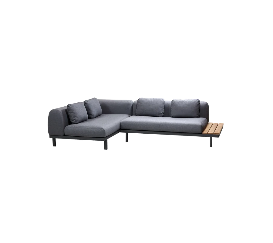 Cane-line Space 2-module corner sofa with side table