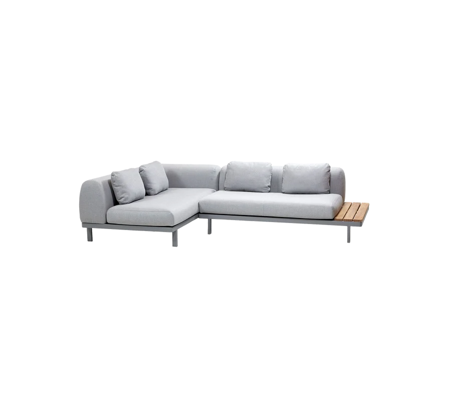 Cane-line Space 2-module corner sofa with side table