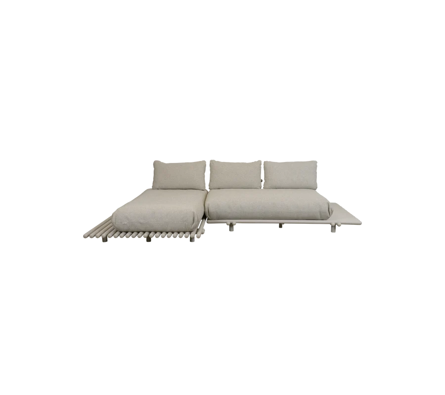 Cane-line Sticks Platform Sofa With Chaise Lounge