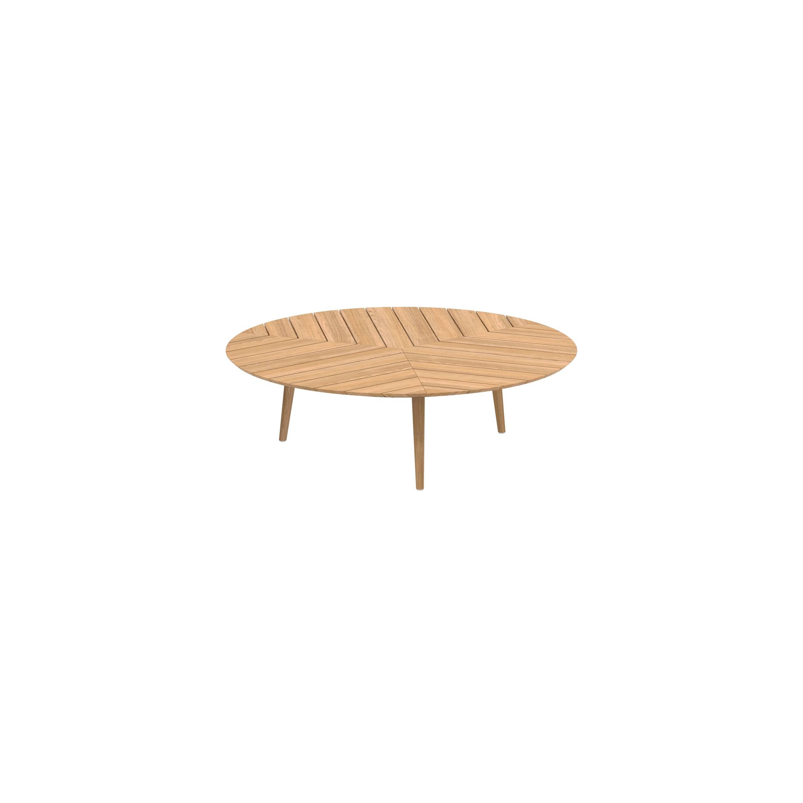 Styletto High Lounge Table Ø 160cm Teak