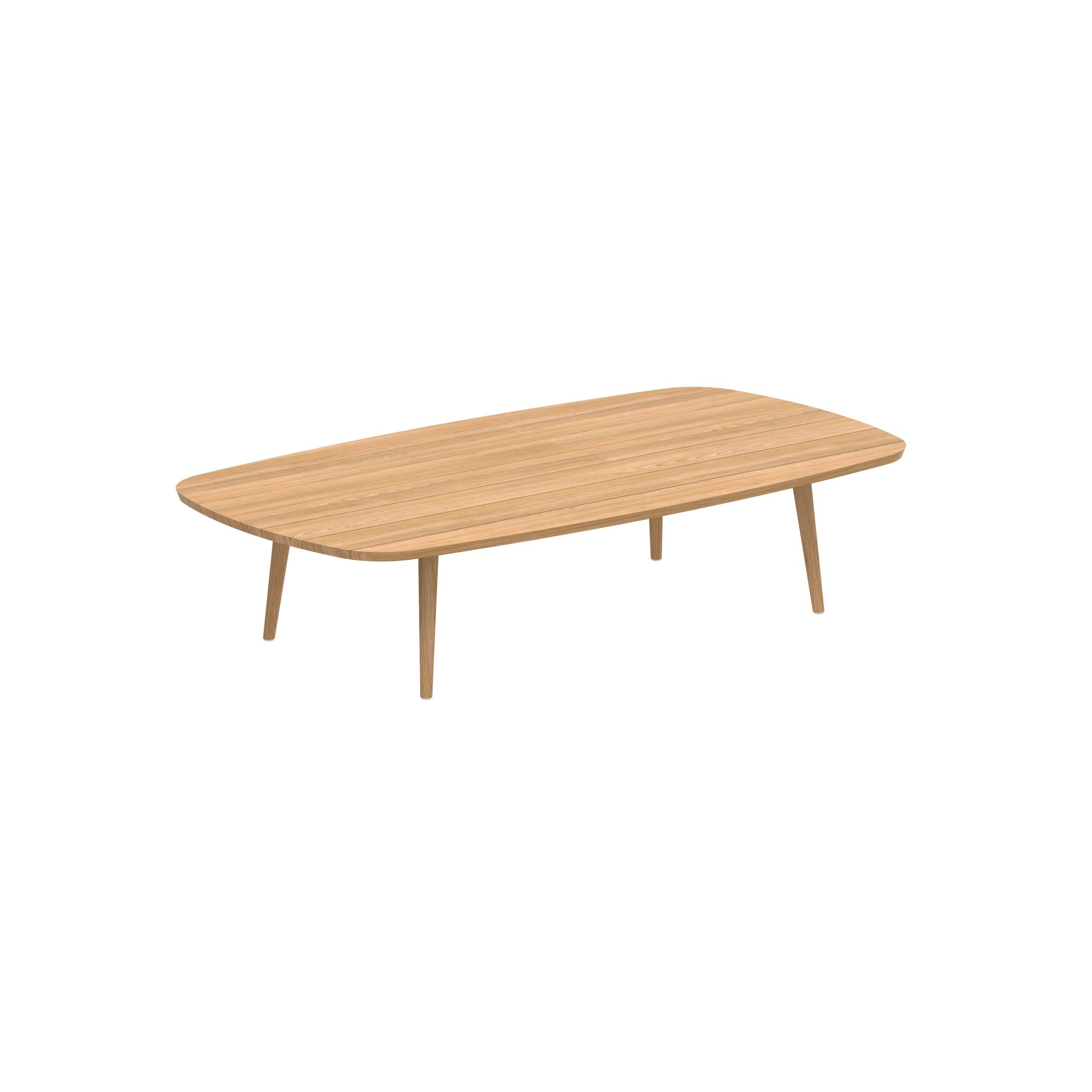 Styletto High Lounge Table 220x120cm Teak