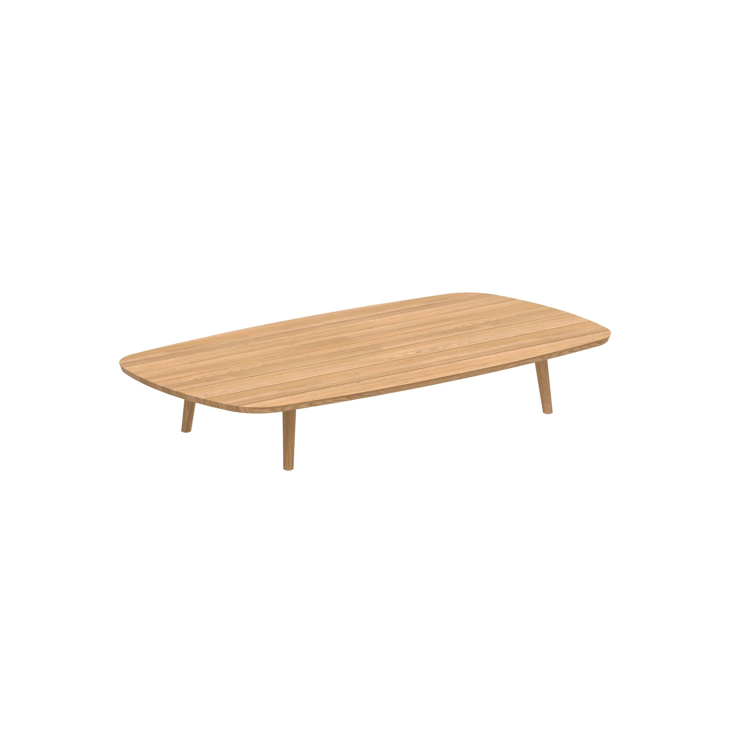 Styletto Low Lounge Table 220x120cm Teak