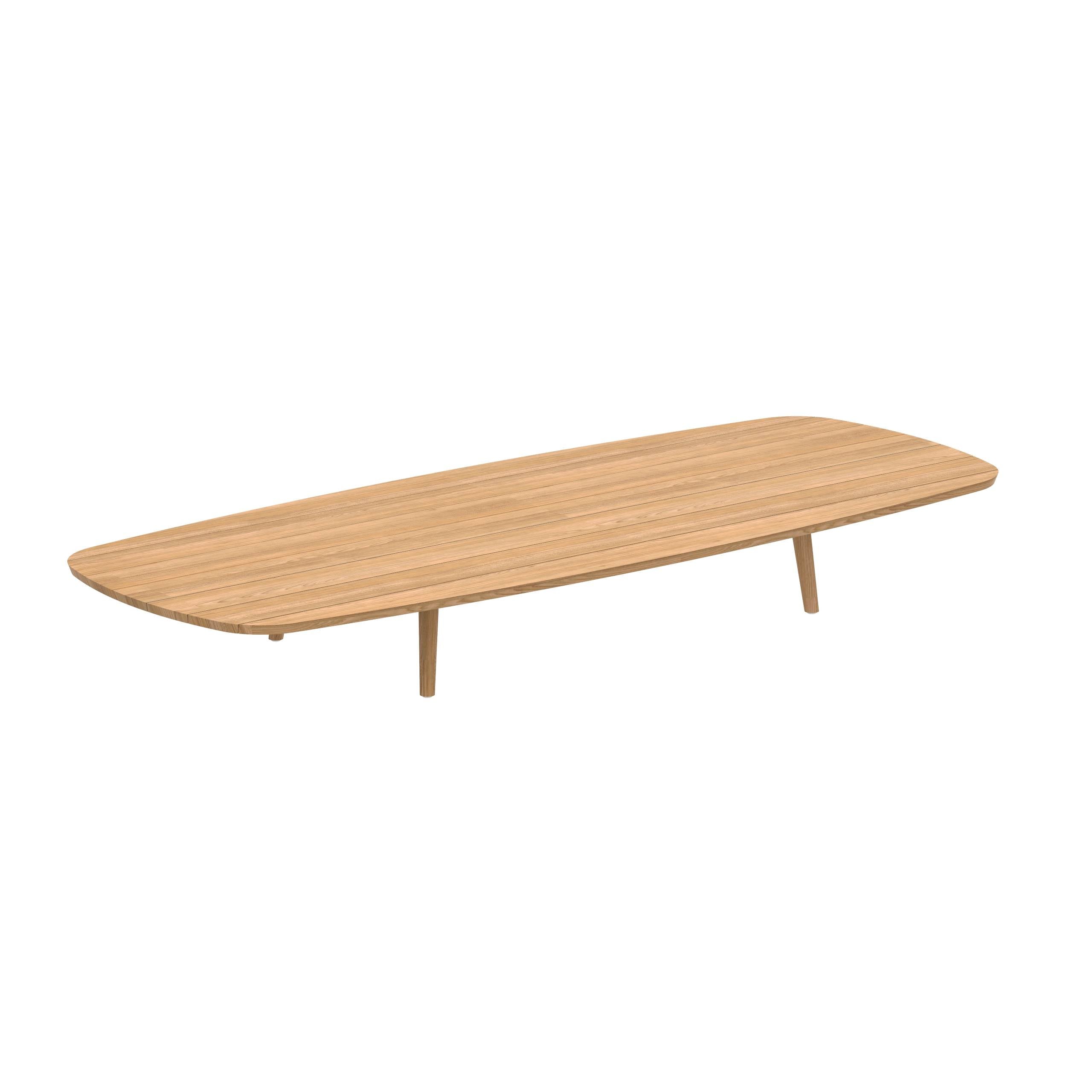 Styletto Low Lounge Table 300x120cm Teak