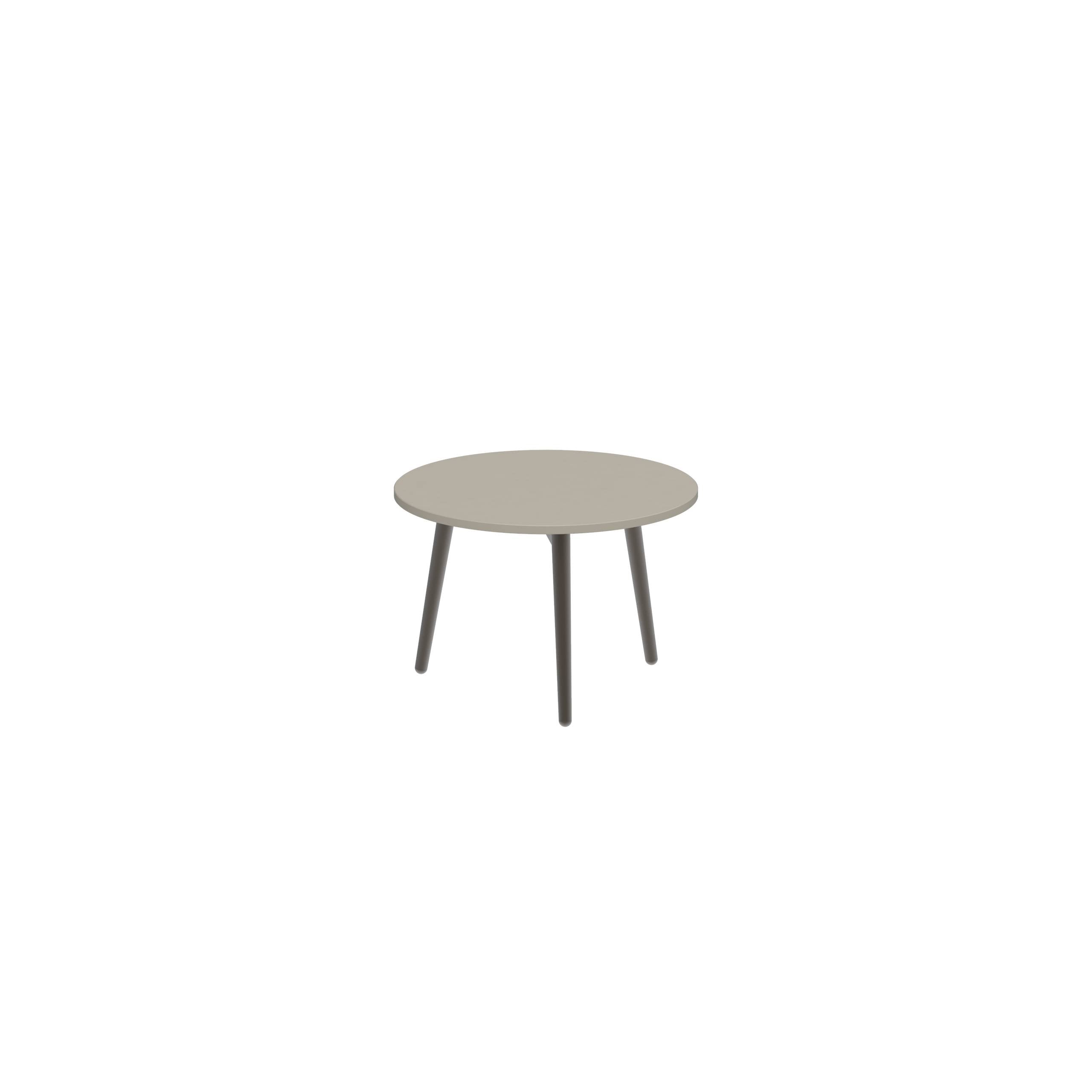 Styletto Side Table Ø40cm Bronze Ceramic Top Pearl Grey