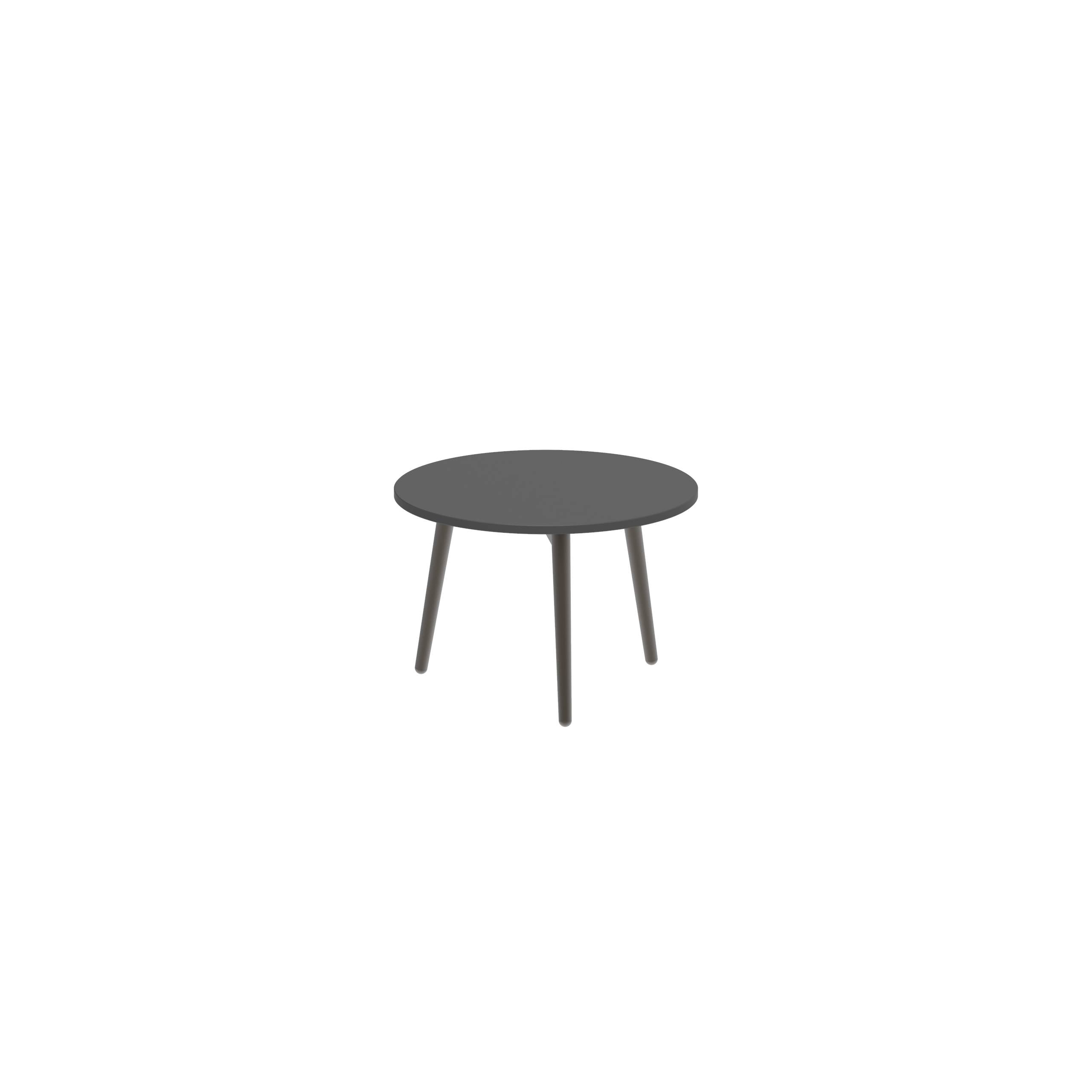 Styletto Side Table Ø40cm Bronze Ceramic Top Black