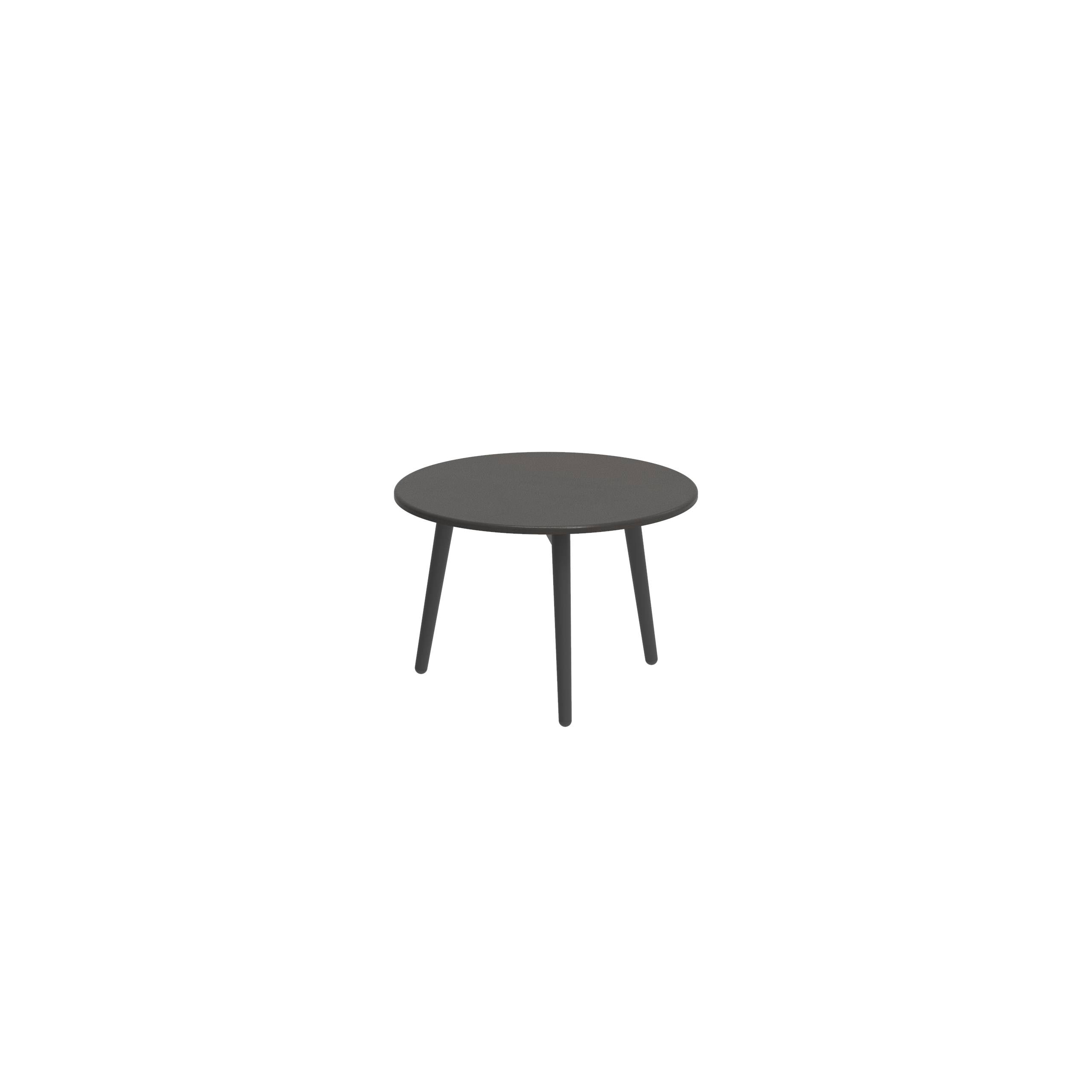 Styletto Side Table Ø40cm Anthracite Lavastone Dusk