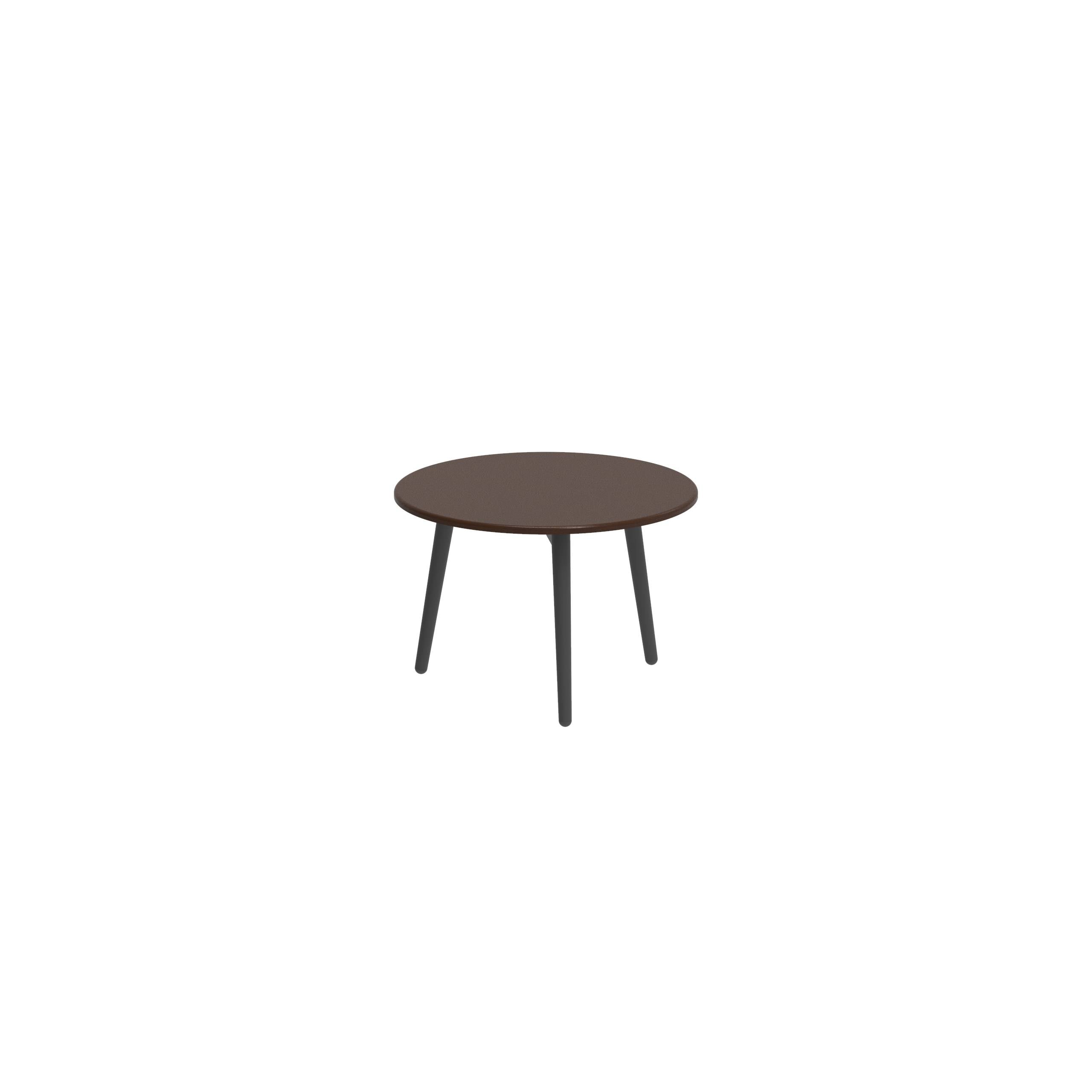 Styletto Side Table Ø40cm Anthracite Lavastone Lava