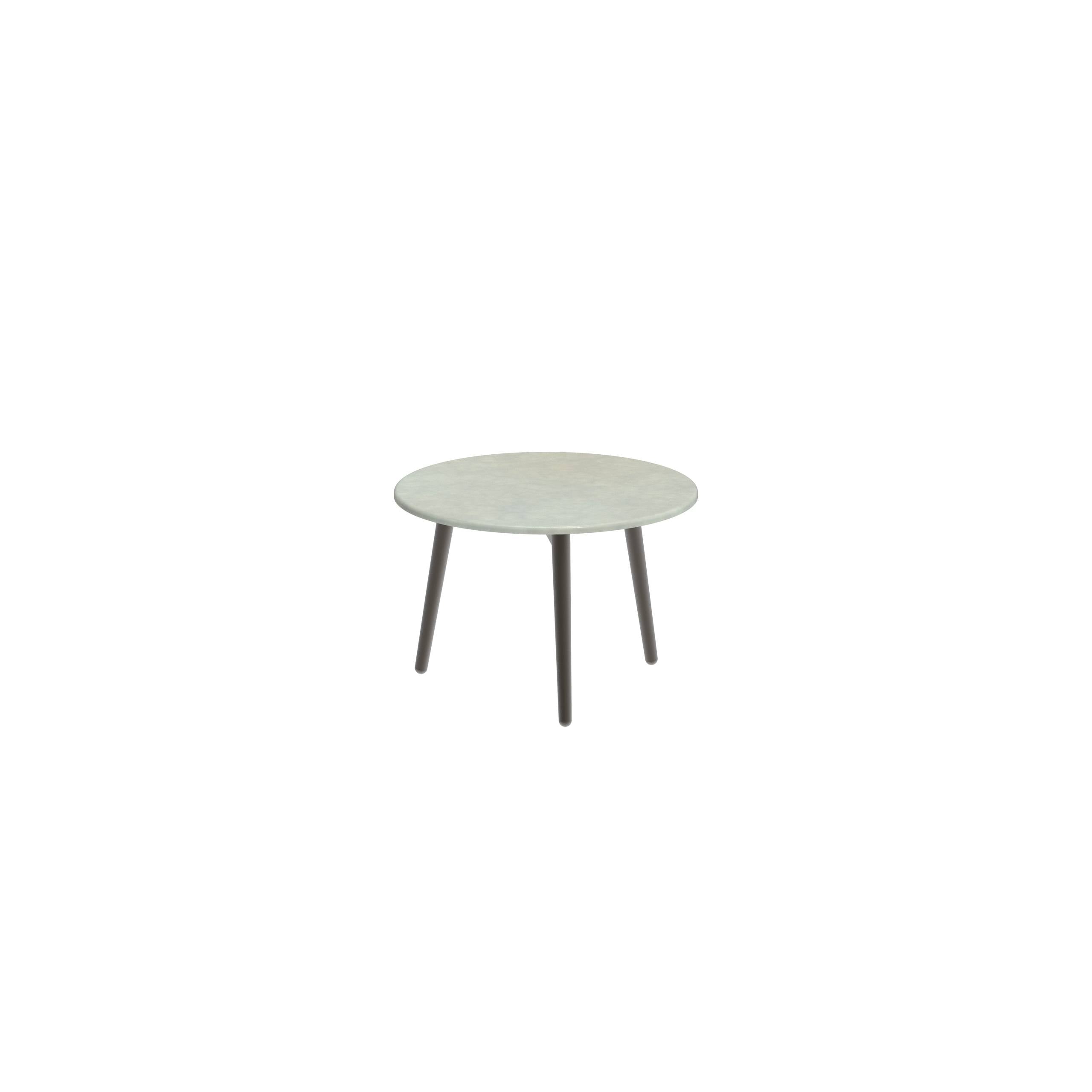 Styletto Side Table Ø40cm Bronze Lavastone Jade